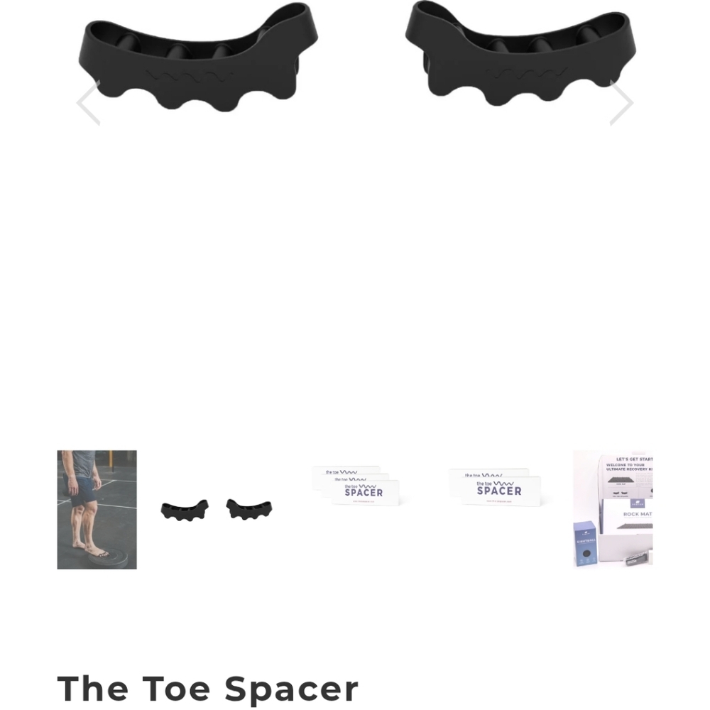 Black Toe Spacer Set